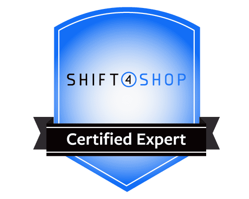 shift4shop certified experts badge